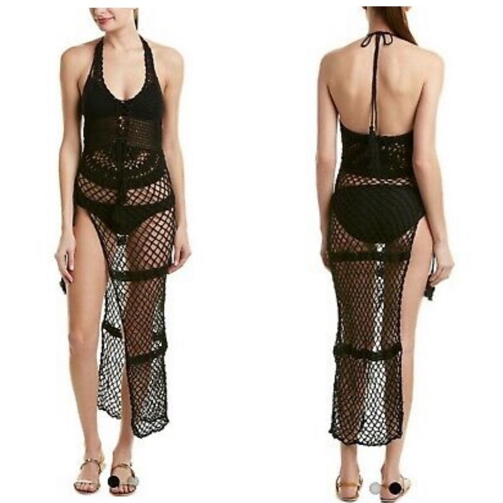 Frankies Bikinis Sunrise Cover Up Dress Black
